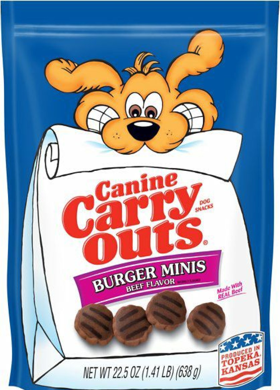 Soft & Chewy Treats * | Canine Carry Outs Burger Minis Beef Flavor Dog Treats Clearance